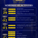 Schedule of Activities for 51st Anniversary of MSUN