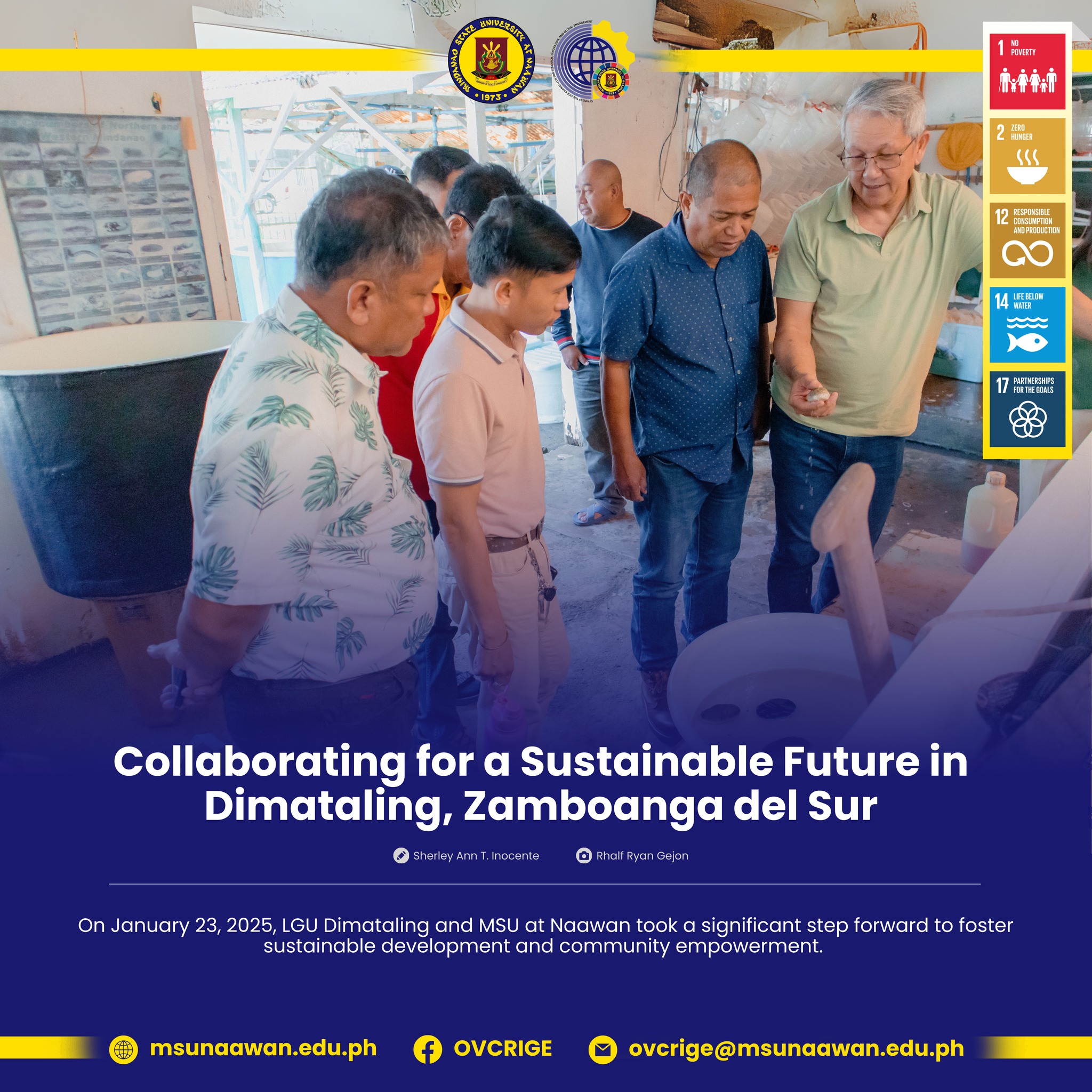 𝐂𝐨𝐥𝐥𝐚𝐛𝐨𝐫𝐚𝐭𝐢𝐧𝐠 𝐟𝐨𝐫 𝐚 𝐒𝐮𝐬𝐭𝐚𝐢𝐧𝐚𝐛𝐥𝐞 𝐅𝐮𝐭𝐮𝐫𝐞 𝐢𝐧 𝐃𝐢𝐦𝐚𝐭𝐚𝐥𝐢𝐧𝐠, 𝐙𝐚𝐦𝐛𝐨𝐚𝐧𝐠𝐚 𝐝𝐞𝐥 𝐒𝐮𝐫
