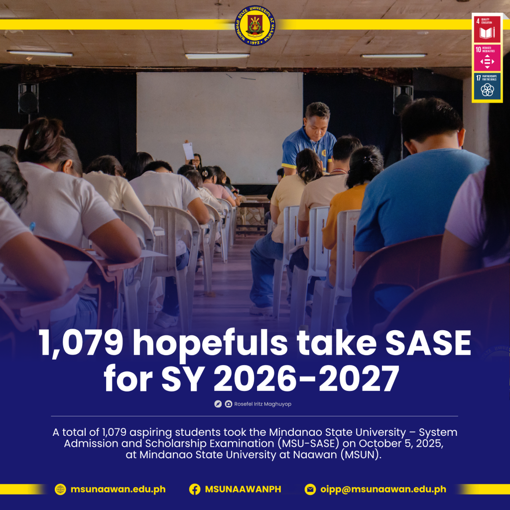 1,079 hopefuls take SASE for SY 2026-2027