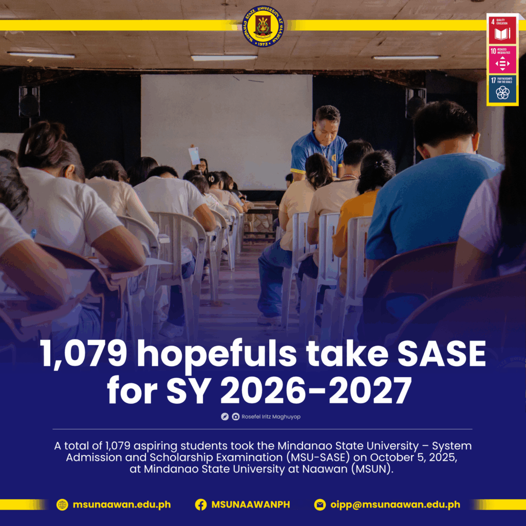 1,079 hopefuls take SASE for SY 2026-2027