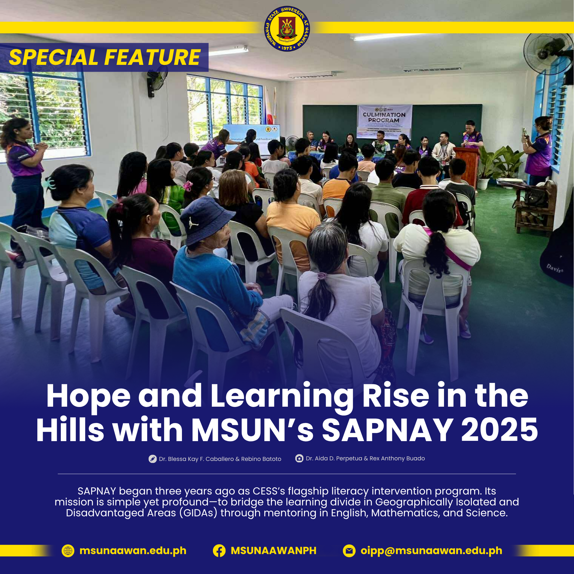 Hope and Learning Rise in the Hills with MSUN’s SAPNAY 2025