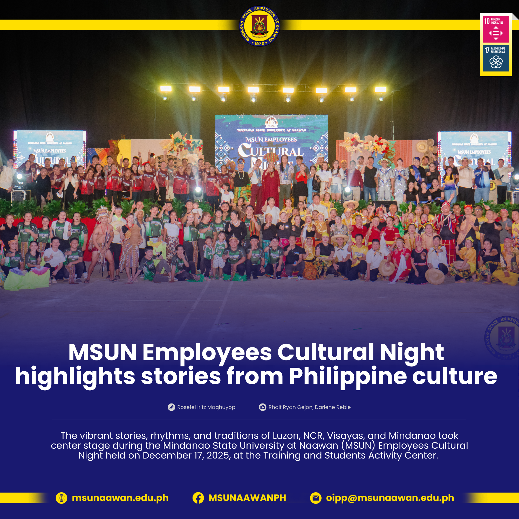 MSUN Employees Cultural Night highlights stories from Philippine culture