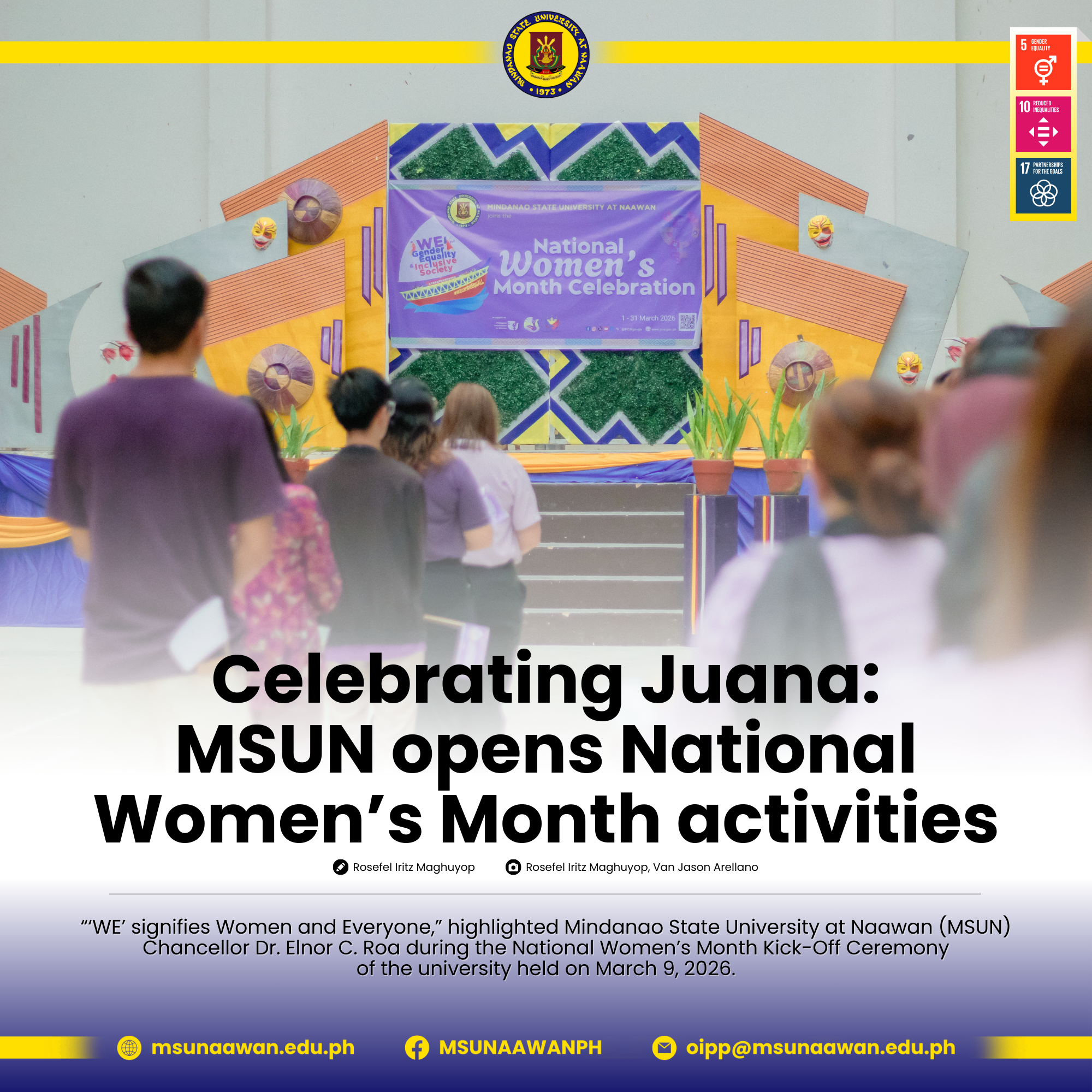 Celebrating Juana: MSUN opens National Women’s Month activities