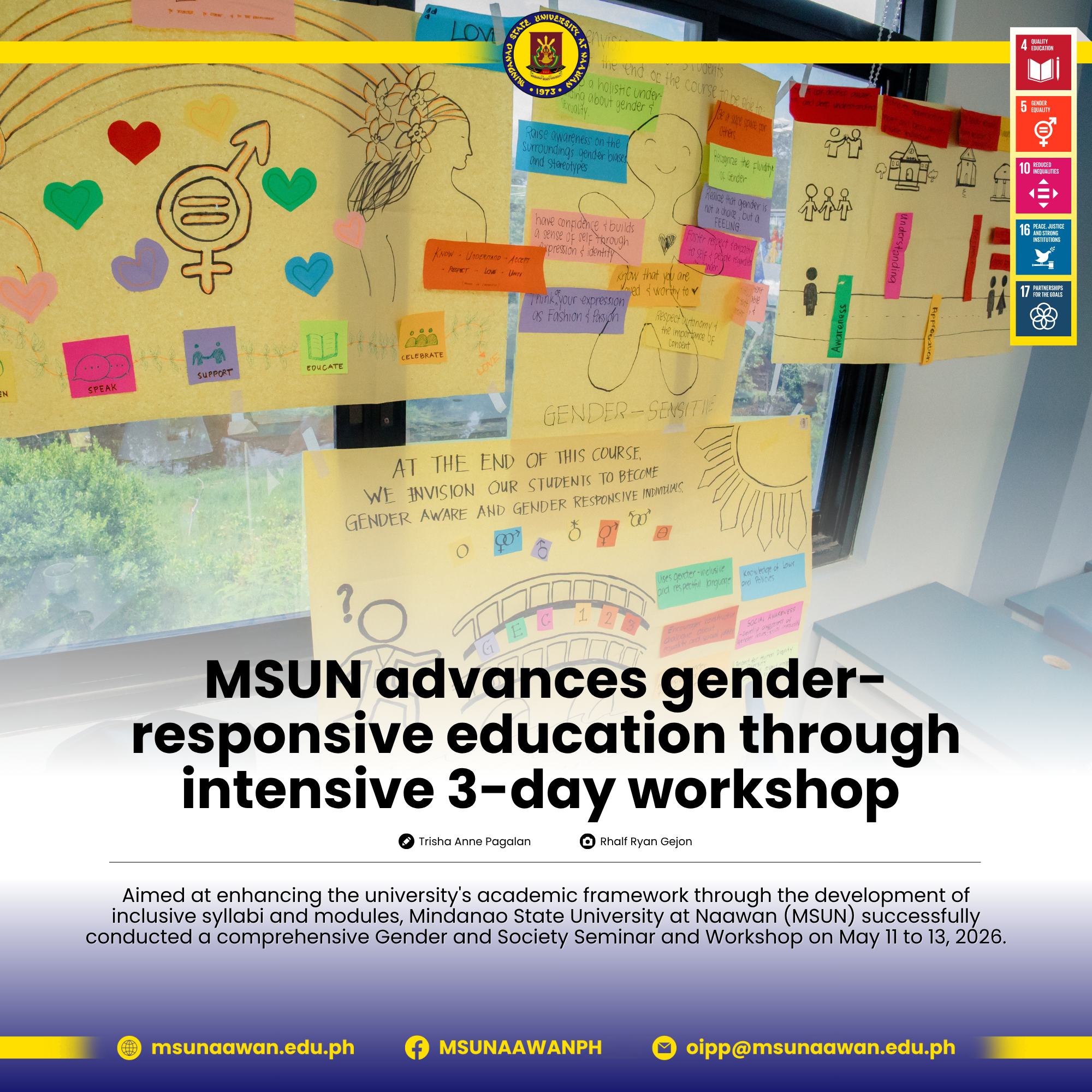 MSUN advances gender-responsive education through intensive 3-day workshop 