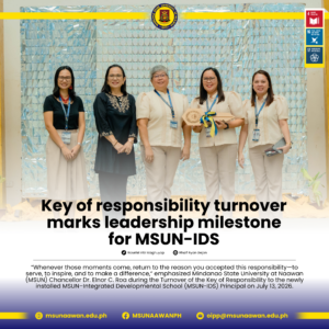 Key of responsibility turnover marks leadership milestone for MSUN-IDS