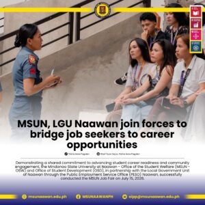 MSUN, LGU Naawan-PESO join forces to bridge job seekers to career opportunities