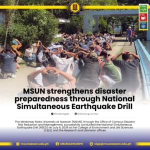 MSUN strengthens disaster preparedness through National Simultaneous Earthquake Drill